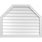 Ekena Millwork Octagonal Top Surface Mount PVC Gable Vent w/ 2"W x 1-1/2"P Brickmould Frame, 38"W x 30"H GVPOT38X3002SN - alternate 1